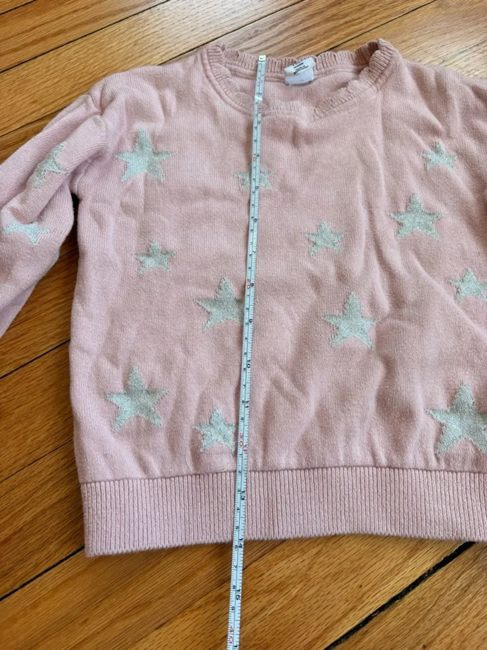 GAP Baby Girls Pink Star Knit Sweater with Stars 3T